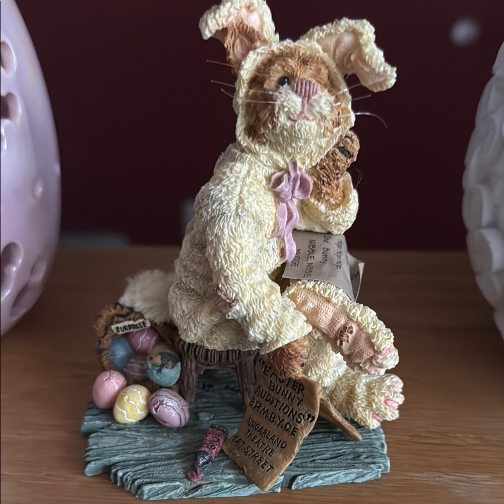 Boyd’s Bears Adorable Bunny Figurine with Easter Eggs